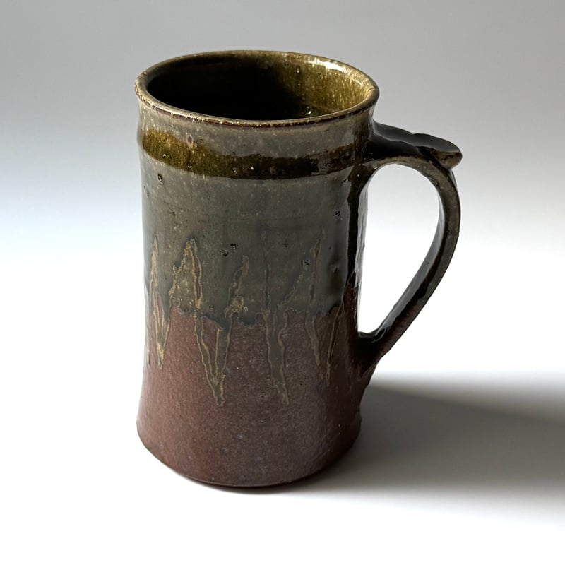 三名窯 松形恭知 灰釉抜文ビアマグ C | kogeiseikatsu.shop