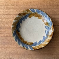 榮一工房　7寸皿 蛇の目なし エ7G（直径約22cm）