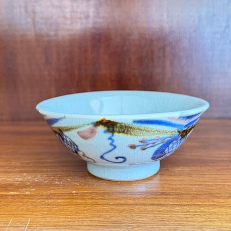 皐月窯　茶碗(小) ざくろ さ19C