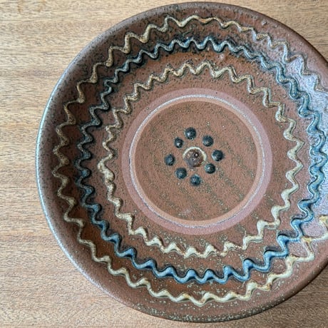 田村窯　7寸皿 タ7M (直径約22cm)
