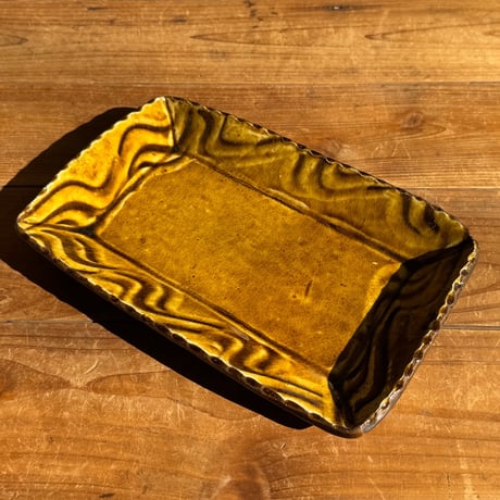 宮野 さとみ　長方皿（深め）リ (約24×15cm)