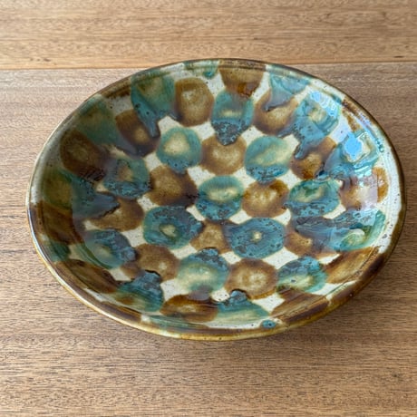 キマノ陶器　餃子皿 キ15C（直径約24.5cm)