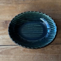 三名窯 松形恭知　楕円鉢 7C (約18.5×14.5cm)