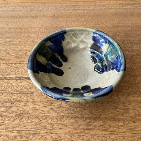 キマノ陶器　4.5寸深皿 キ9D（直径約13.5cm)