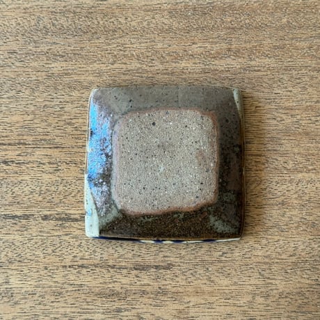キマノ陶器　角皿（ミニ） キ23G（約9×9cm)