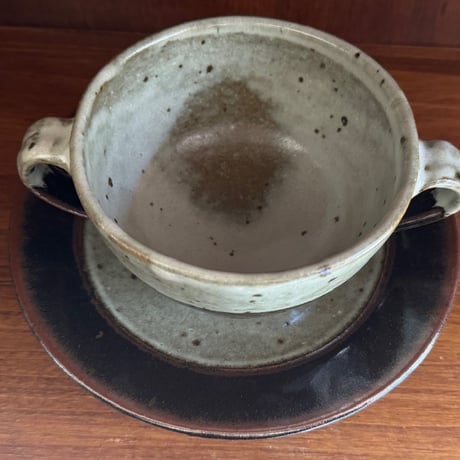 三名窯 松形恭知　スープ盌皿 6B