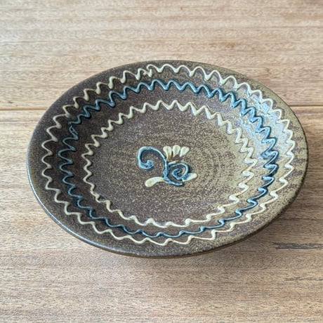 田村窯　8寸皿 タ8J (直径約25cm)