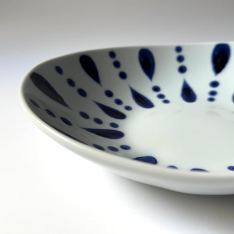 陶房遊　カレー鉢 雨ツブ B