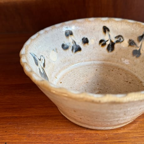 柳瀬俊一郎　サラダボウル 菱 18A1 (直径約13.5cm)