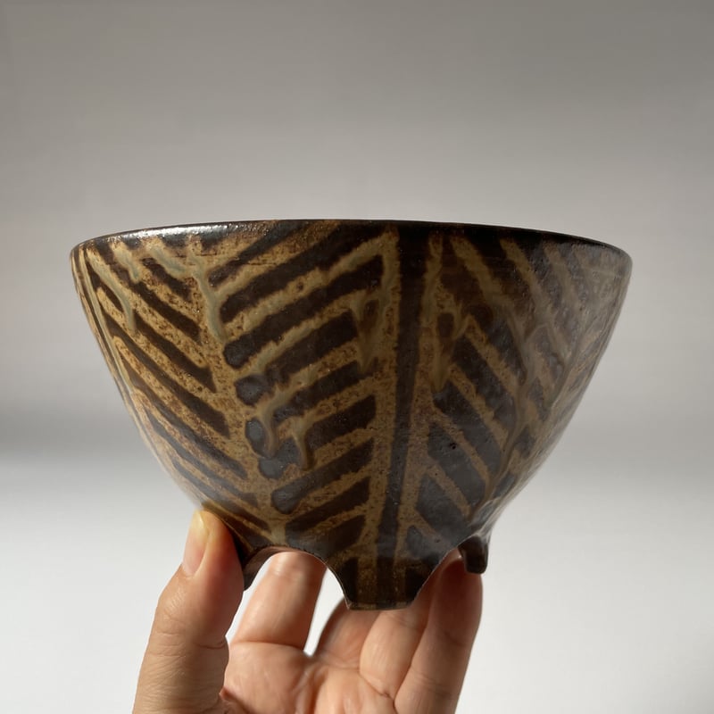 南陶窯 5足鉢（灰釉線）C | kogeiseikatsu.shop