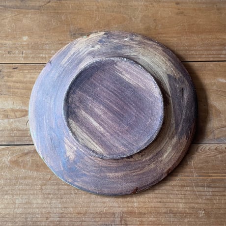 柳瀬俊一郎　デルフト皿（L）菱 34A1（直径約20.5cm)