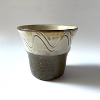 野はら屋 佐々木かおり　コップ大　櫛描き B