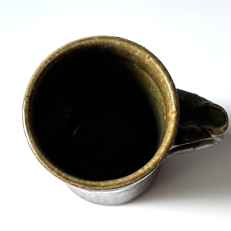 三名窯 松形恭知 灰釉抜文ビアマグ C | kogeiseikatsu.shop