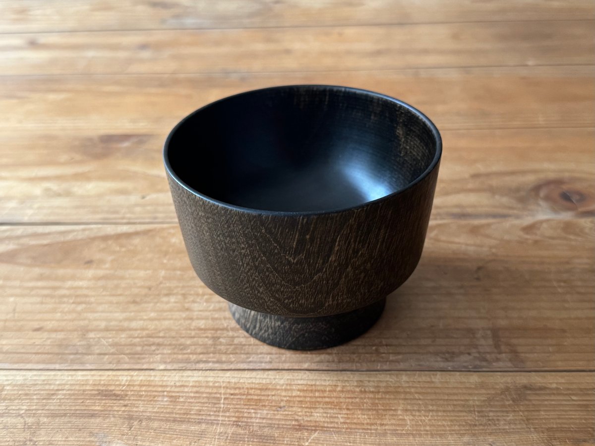 ろくろ舎 汁椀 黒漆 拭き漆仕上げ E | kogeiseikatsu.shop