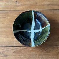 村澤陶苑　掛分糠流鉢 ろ (直径約18.5cm)