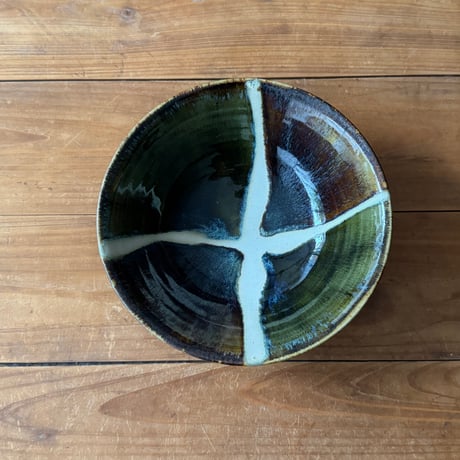 村澤陶苑　掛分糠流鉢 ろ (直径約18.5cm)