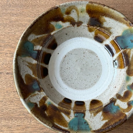 キマノ陶器　6寸皿 キ4H（直径約18cm)