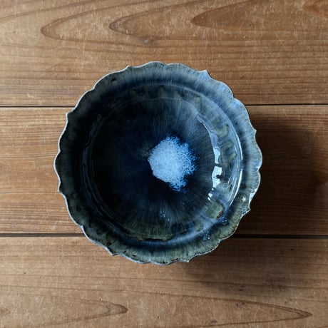 村澤陶苑 村澤享　稜花皿 2B (直径約14.5cm)