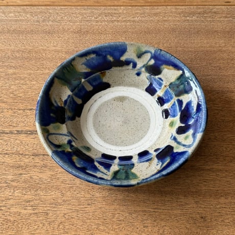 キマノ陶器　6寸皿 キ4F（直径約18cm)