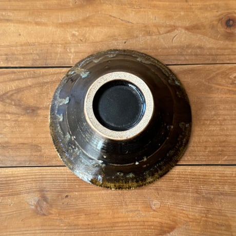 村澤陶苑　灰釉重掛鉢 D (直径約14.5cm)
