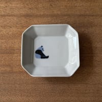 イロリ工房　隅切角皿 イ6A（約12×11cm)