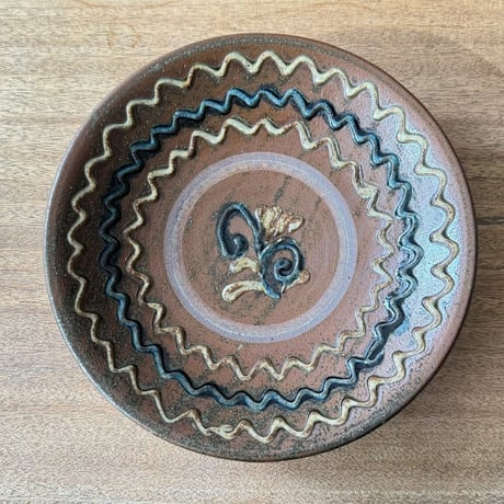 田村窯　8寸皿 タ8I (直径約25cm)