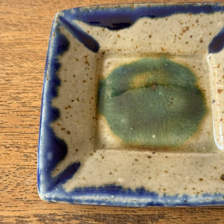 キマノ陶器　角皿（ミニ） キ23G（約9×9cm)