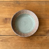 工房コキュ　５寸皿 (直径約15.5cm) 象嵌 A