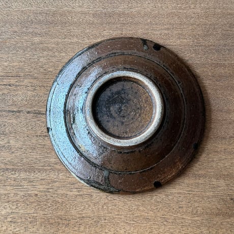 キマノ陶器　6寸皿 キ4H（直径約18cm)
