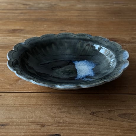 村澤陶苑 村澤享　花形皿 3A (直径約21.5cm)
