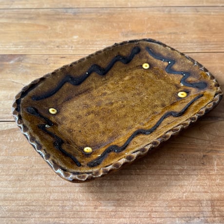 宮野 さとみ　長方皿 小  D (約18.5×13.5cm)