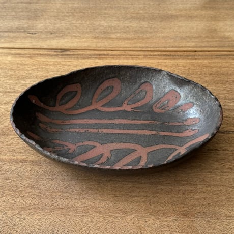 田部井勇太　タタラ皿 3くC（約24.5×19cm)