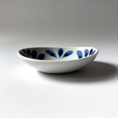 陶房遊　ミニボウル ブルーリーフ A