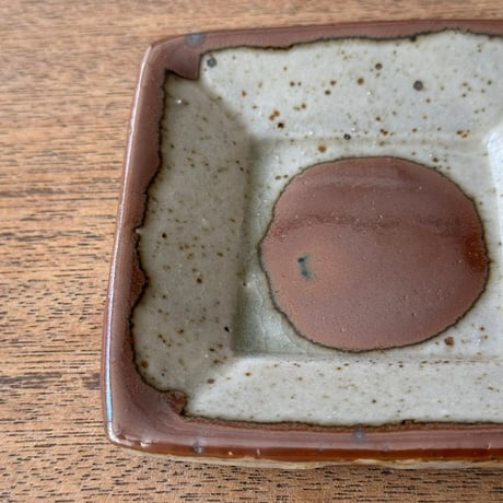 キマノ陶器　角皿（ミニ） キ23H（約9×9cm)