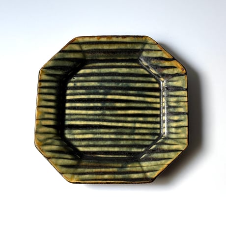 紀窯　中川紀夫　正八角皿  B