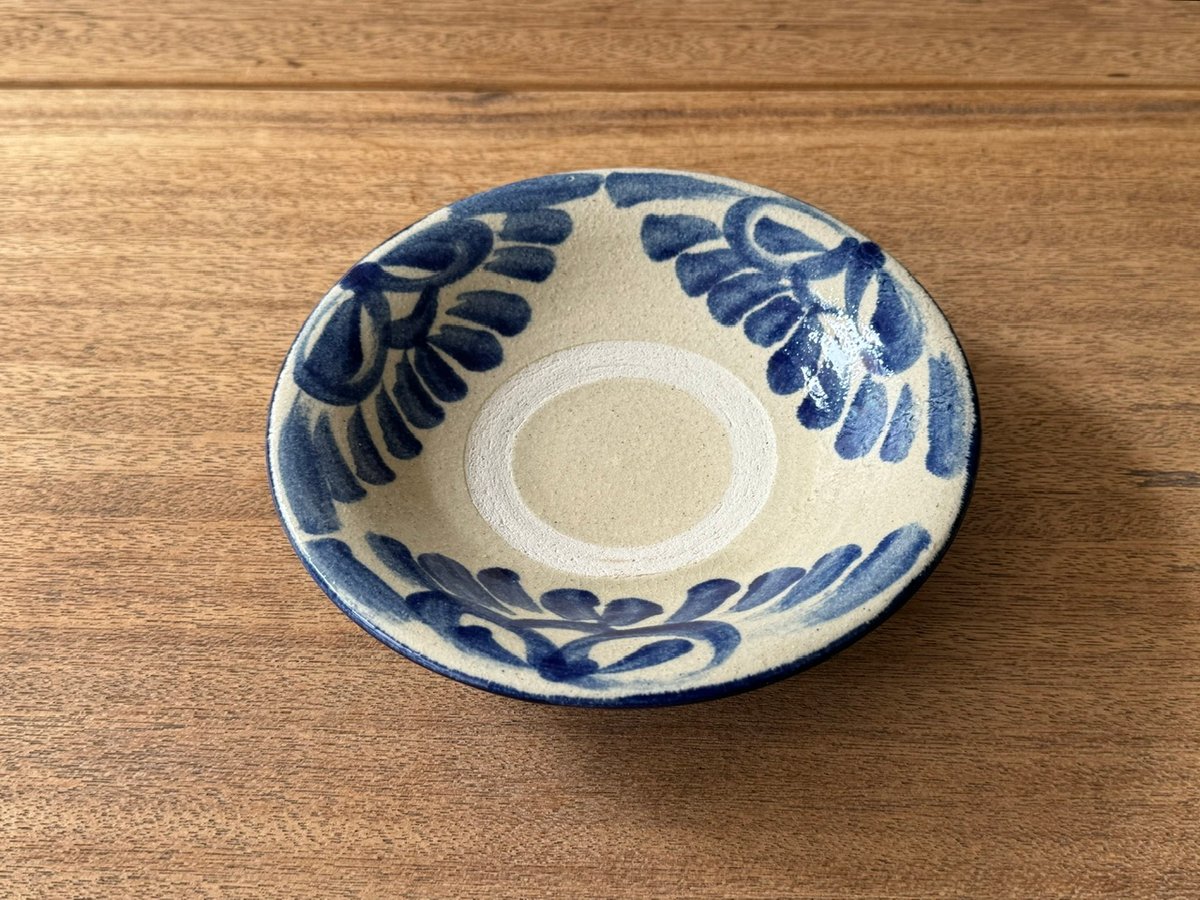 恩田窯　村木朝司作　鶉文彩色中鉢　共箱　C　R5432C 北窯 松田共司工房 6寸皿 キ6C（直径約19cm) | kogeiseikatsu.shop