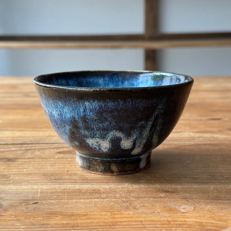 村澤陶苑　藁灰釉飯碗 A