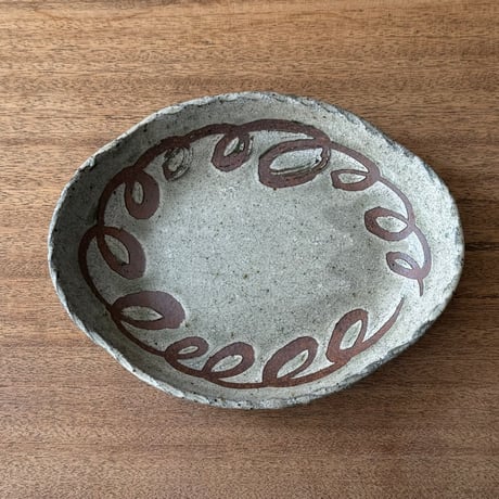田部井勇太　タタラ皿 4A（約24.5×19cm)