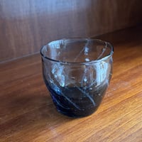 ヨシロ工房　泡グラス アッシュブルー YS7B