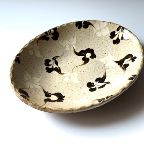 柳瀬俊一郎　カレー皿 菱 C (約24.5×19cm)
