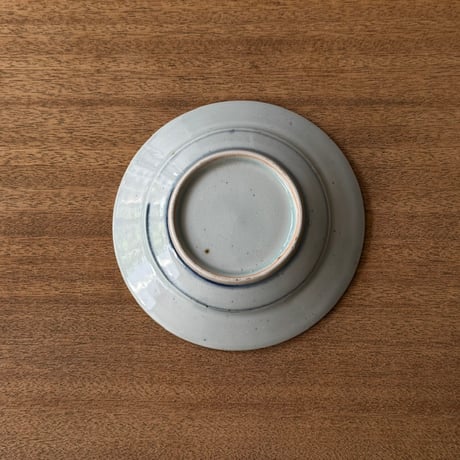 砥部焼 中田窯　5寸リム皿 N1A (直径約16cm)