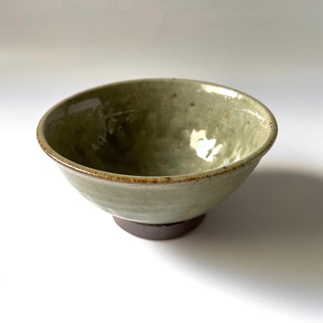 かじや窯　飯碗 大 灰 C