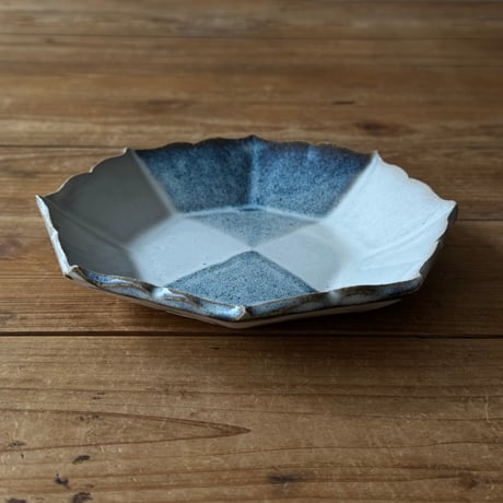 村澤陶苑 村澤享　稜花八角皿 15B (直径約18cm)