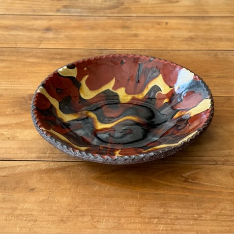 紀窯　中川紀夫　丸皿 (直径約16.5cm)   C