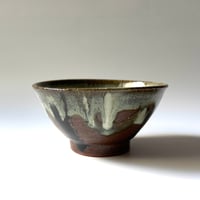 三名窯 松形恭知　糠釉黒流飯盌 C