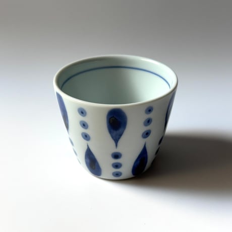 陶房遊　蕎麦猪口（大） 雨ツブ C