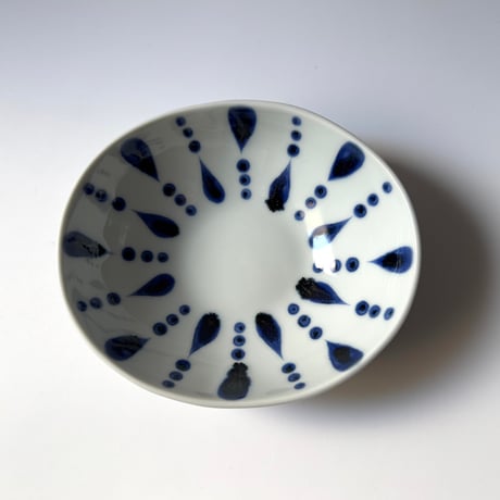 陶房遊　サラダボウル 雨ツブ イ