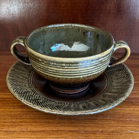 三名窯 松形恭知　スープ盌皿 6E