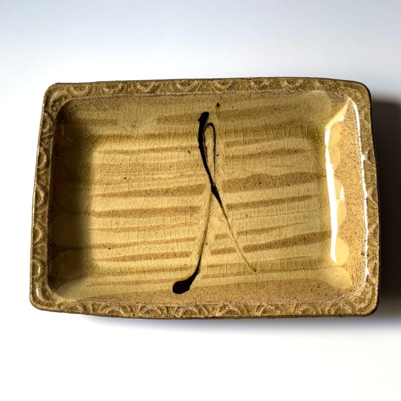 柳瀬俊一郎 押し文角皿 D (約21.5×15.5cm) | kogeiseikatsu.shop