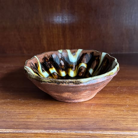 柳瀬俊一郎　輪花鉢 ジグザグ 44B1（直径約12cm)